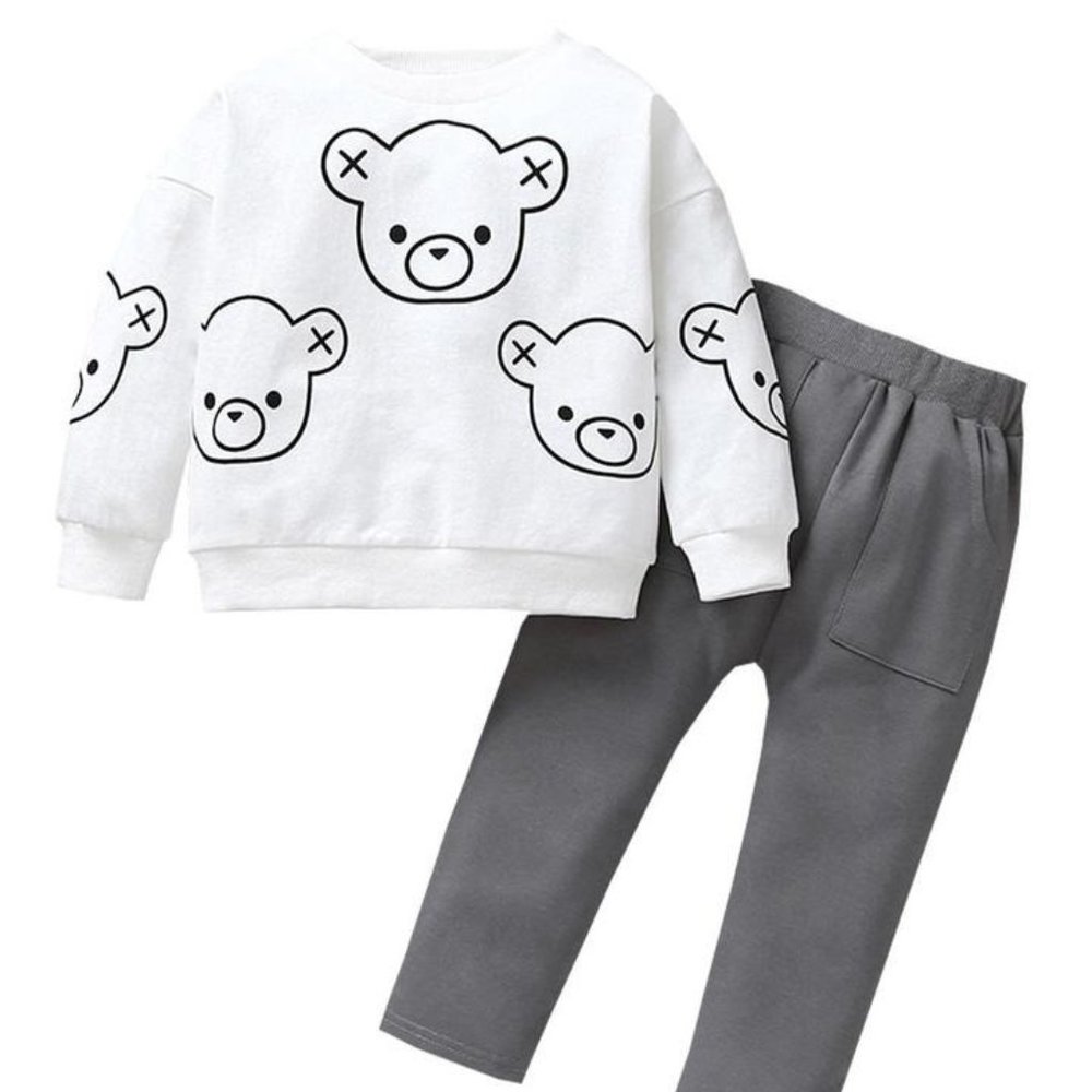 KIDS SET BEAR JUMPER WITH PANTS